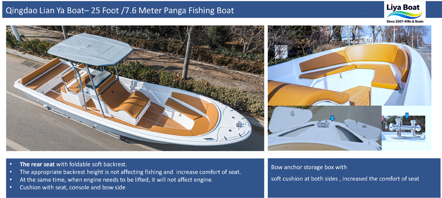 Double console personnalisée avec montage électronique sur Fishing Panga
