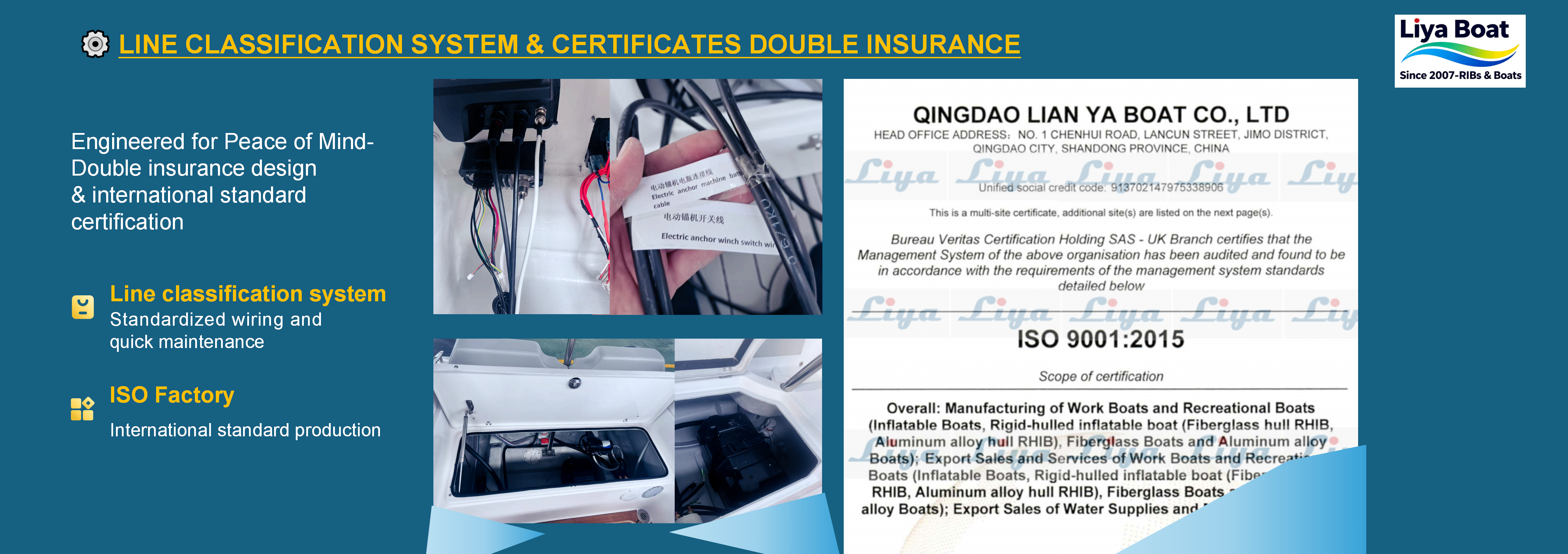 Bateau de location avec certificat ISO à vendre