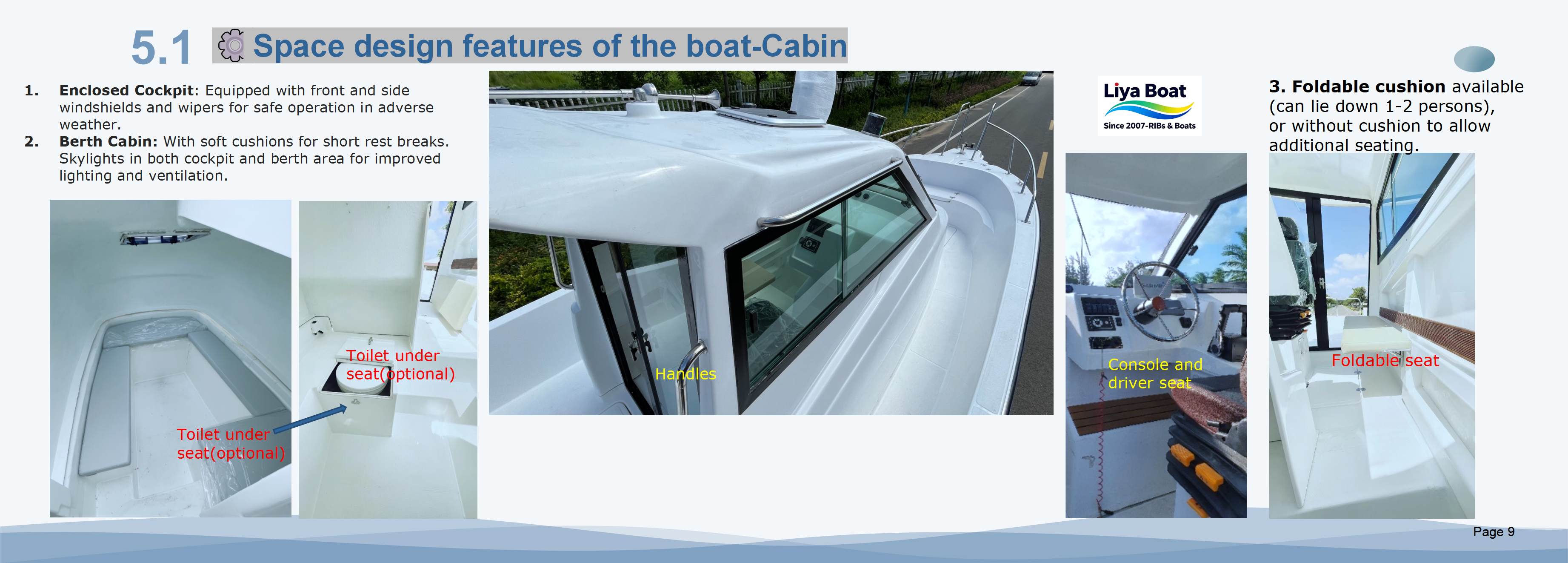 intérieur-de-bateau-de-pêche-cabine-spacieuse-9-personnes