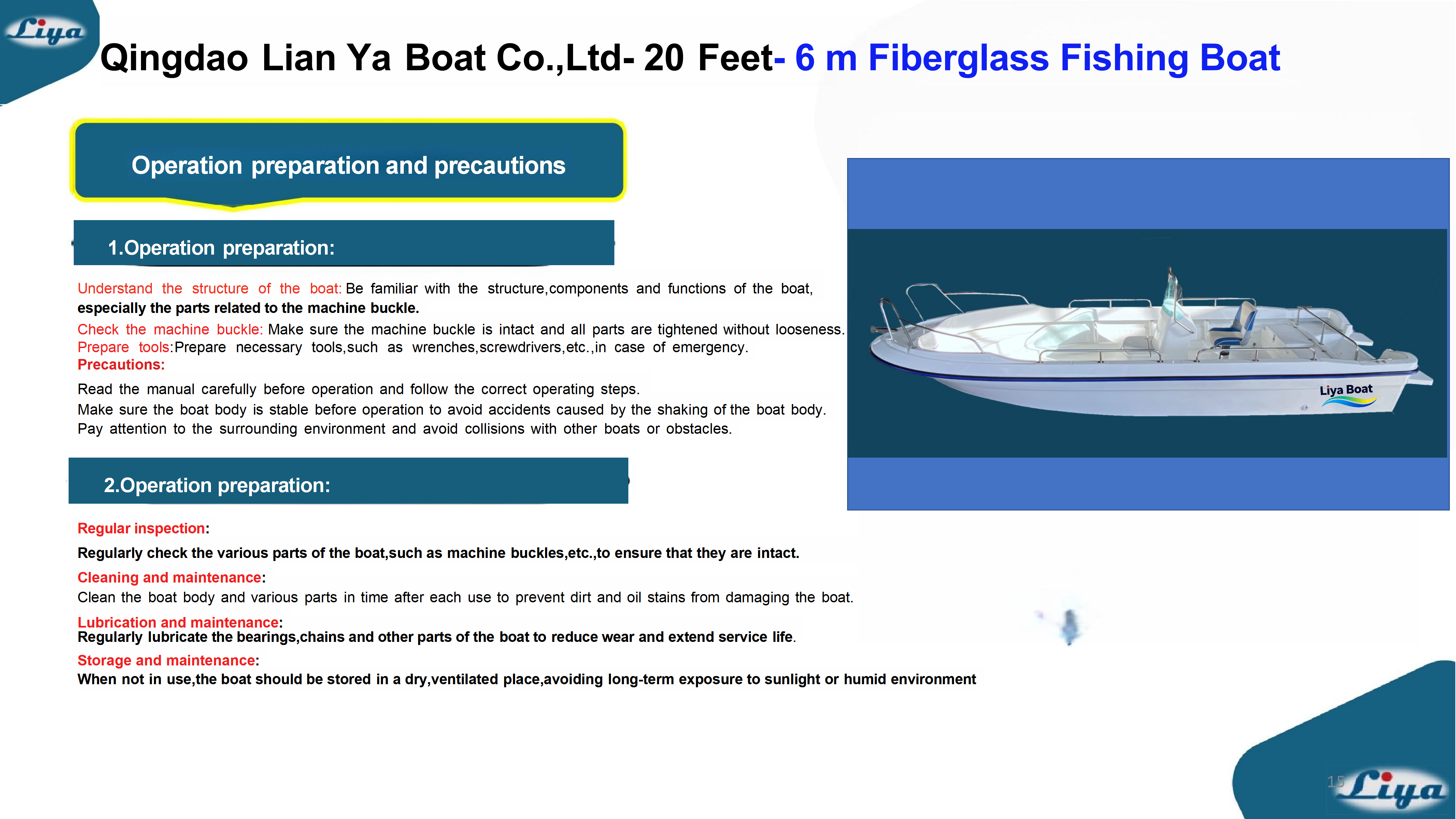 Bateau de pêche à console centrale de 20 pieds - opération_01