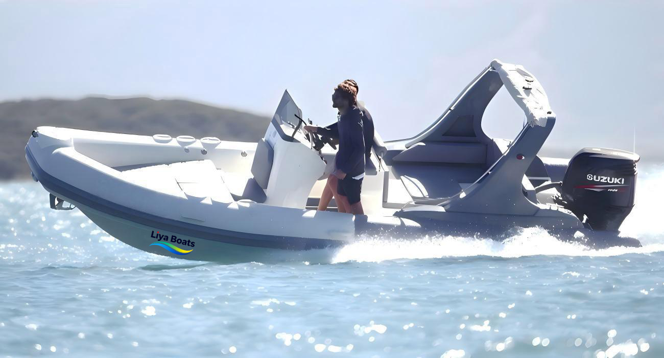 Bateau semi-rigide gonflable Liya de 6,6 m (22 pieds) pour 12 personnes - RIB commercial et récréatif certifié CE