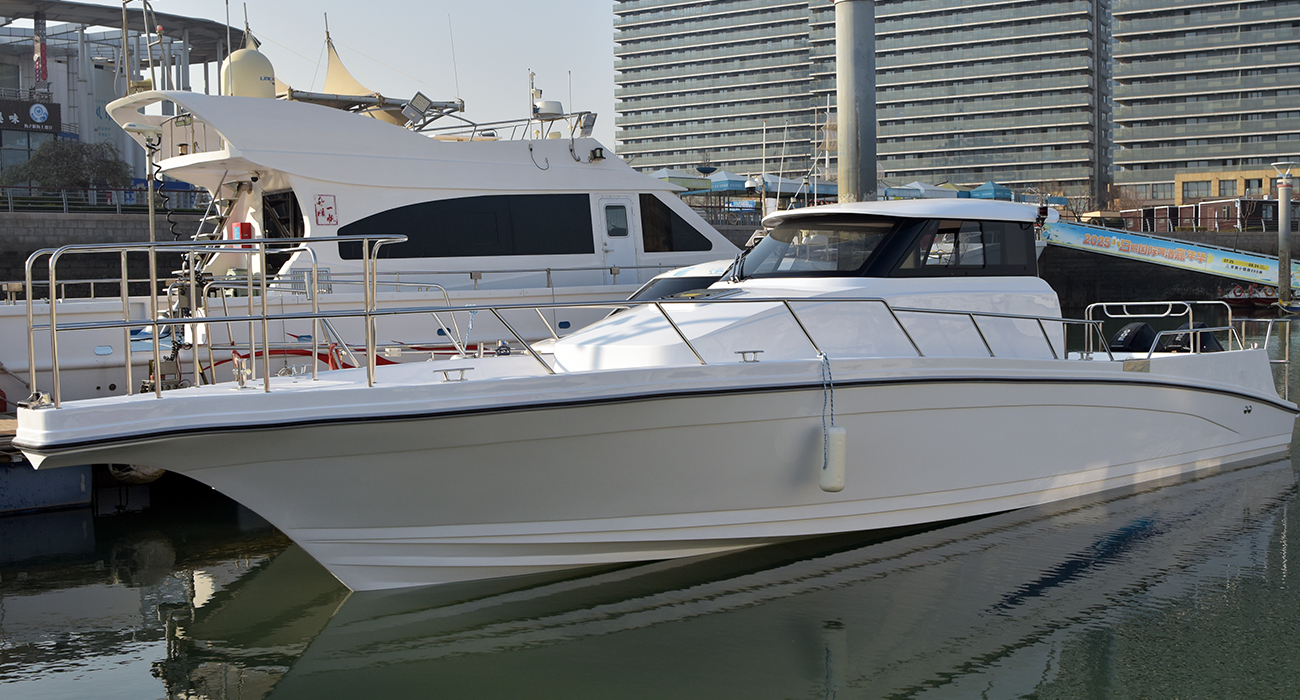 Liya Navire d'excursion de passager de bateau de pêche de cabine de fibre de verre de 45 pieds