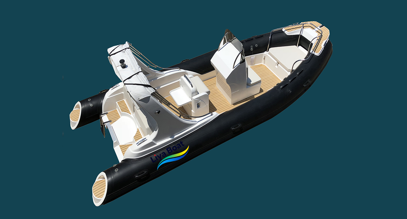 Bateau de pêche Liya RIB de 6,2 m/20 pieds pour 12 personnes, certifié CE, hors-bord 115-150HP
