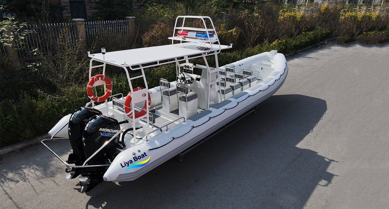 Bateau RIB de patrouille en aluminium Liya de 34 pieds, grande vitesse, 14 personnes, certifié CE B&C