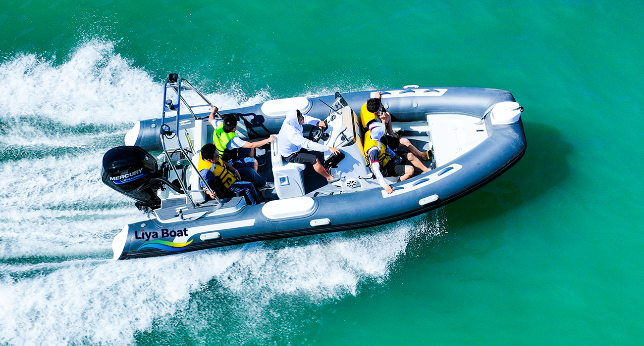 Bateau d'appel d'offres de luxe à coque en aluminium Liya de 19 pieds | Réservoir de carburant 150L | Certifié CE