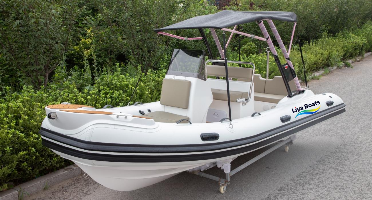 Bateau RlB à console centrale Liya 5,2 m 17 pieds | 10 personnes, réservoir de carburant 150 L, certifié CE
