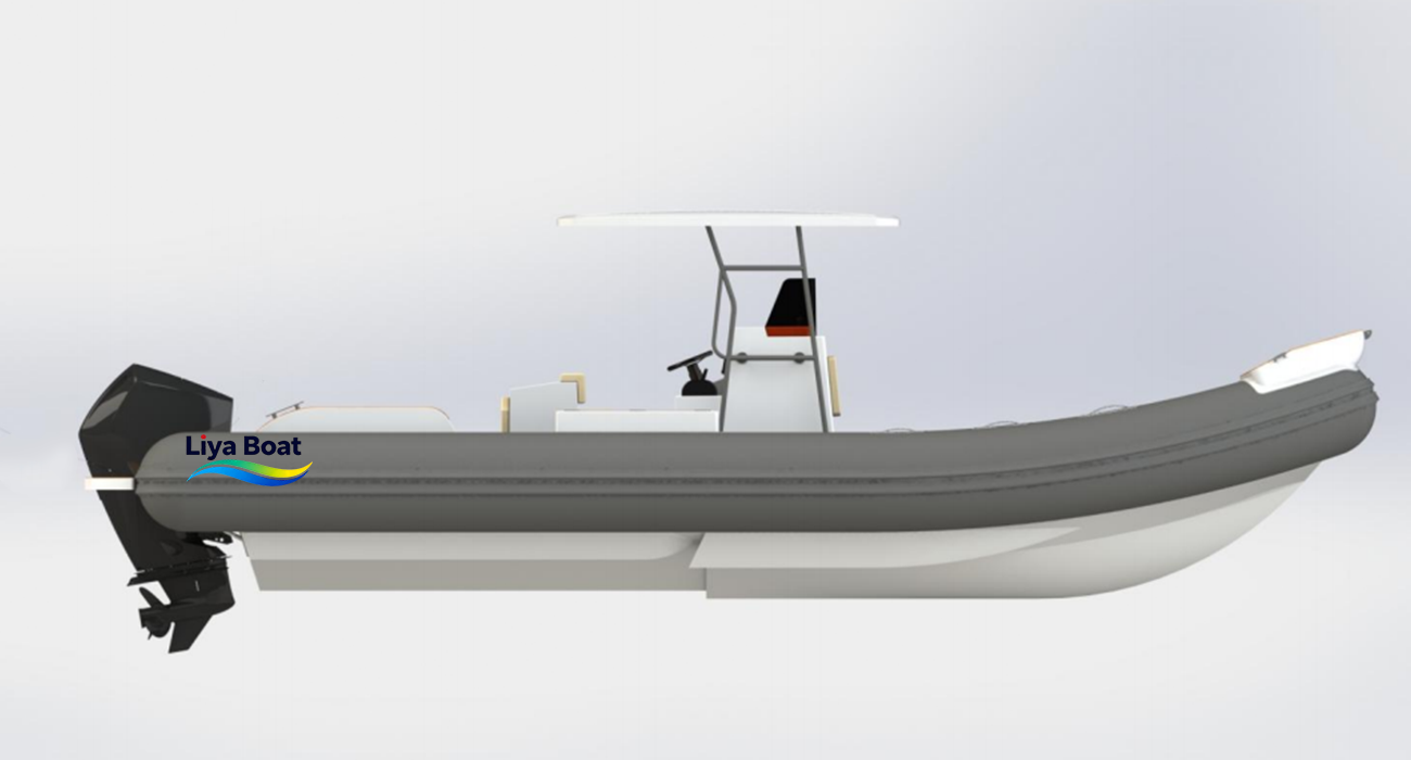 Liya Bateau RlB à grande vitesse avec coque en V de 26 pieds et 8 m de profondeur pour la pêche sportive et la famille | 16 personnes | Certifié CE