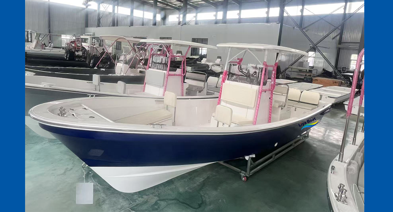 Liya Bateau Panga professionnel de 7,6 m (25 pieds) pour la pêche et les loisirs | Deep-V, 10 personnes