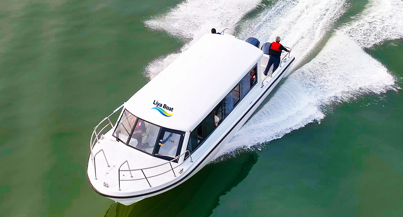 Liya Ferry à passagers en fibre de verre de 37 pieds avec 30 sièges, capacité 22, 300-600HP