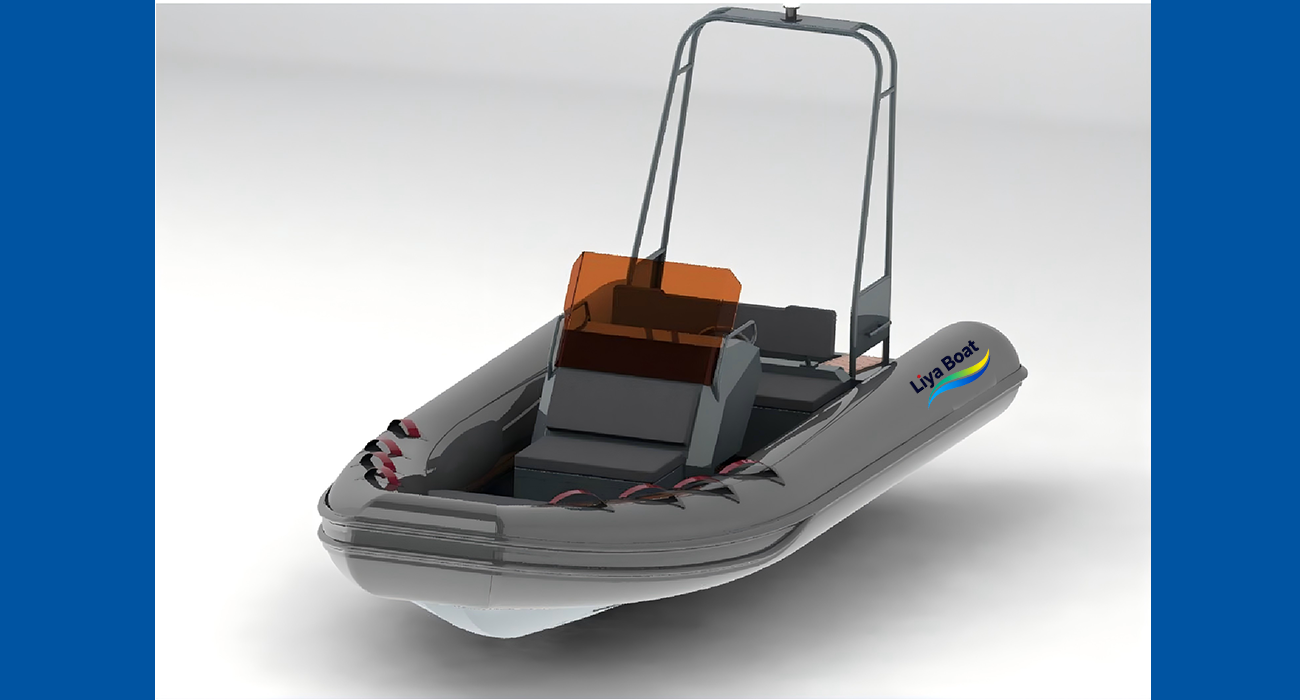 Bateau RIB à console centrale en aluminium Liya de 5,2 m | Certifié CE | 10 personnes | Réservoir de carburant 120L