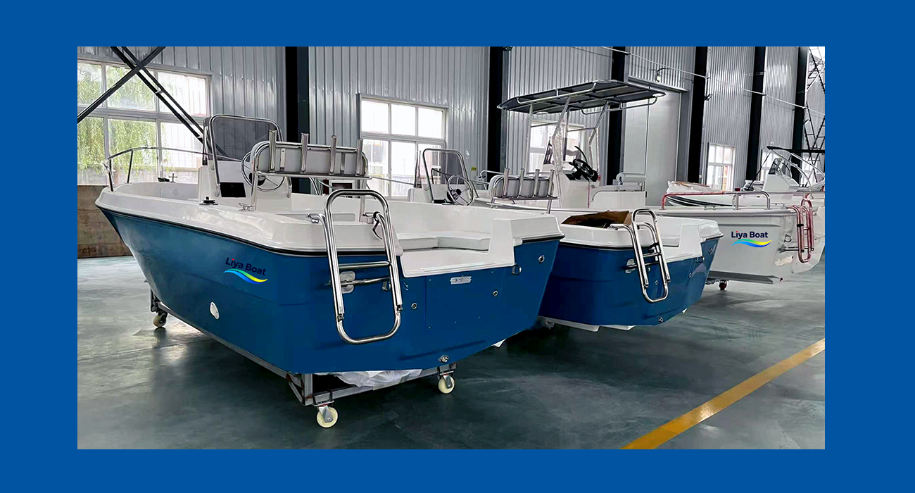 Liya Bateau économique en fibre de verre de 5 m pour 8 personnes pour la pêche et les excursions économiques