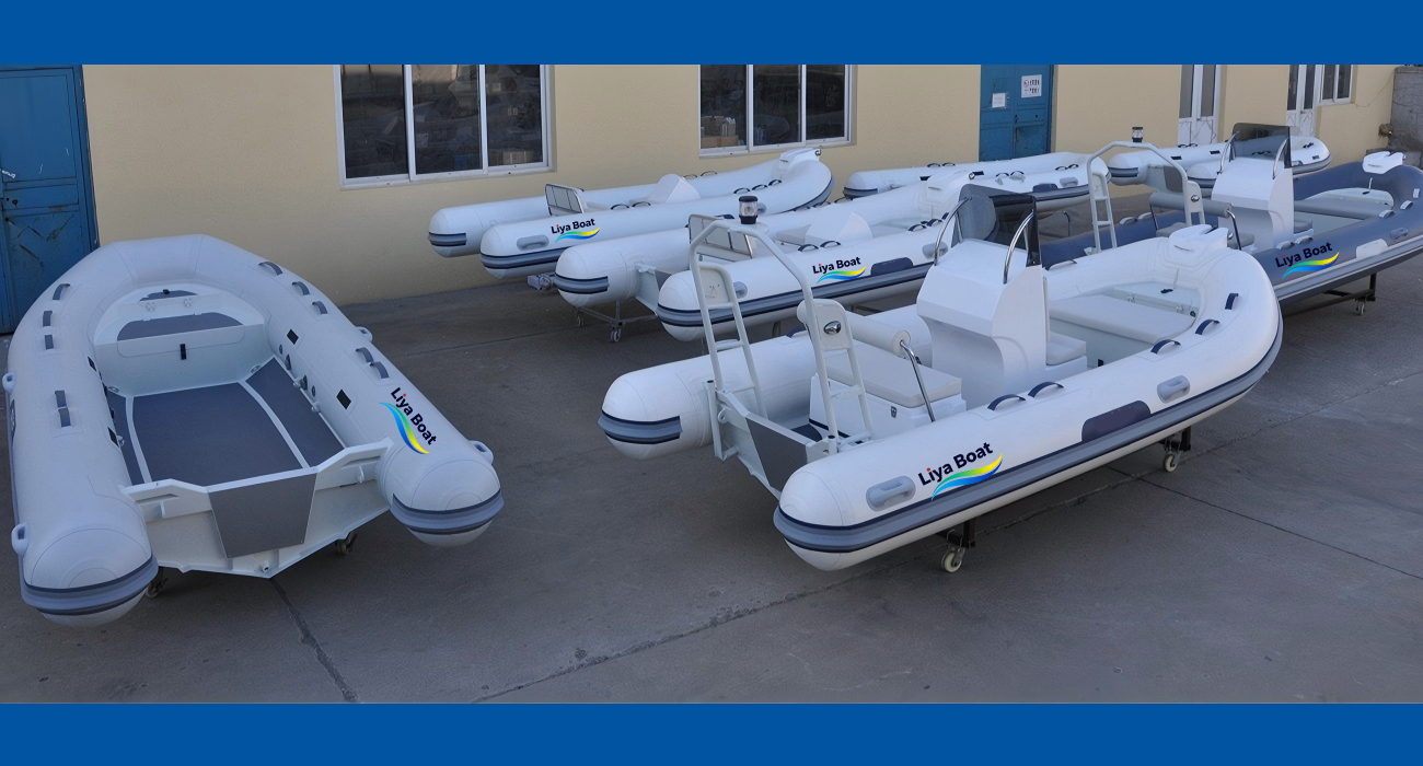 Annexe RIB en aluminium Liya de 4,3 m | Certifié CE pour 7 personnes | Réservoir de carburant 80-100L