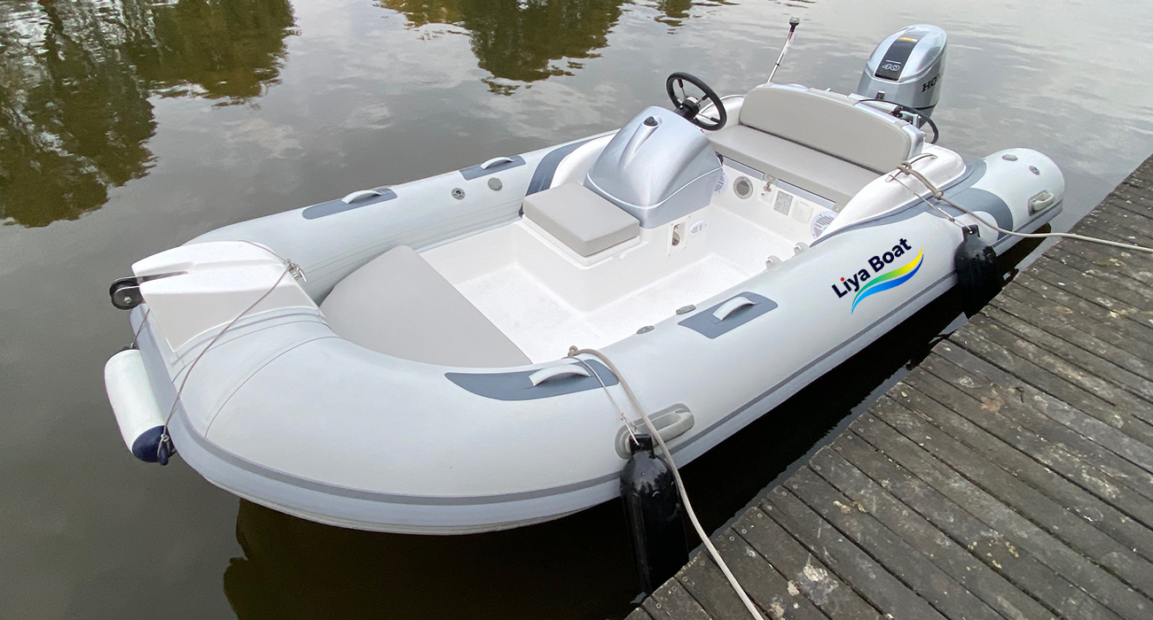 Annexe RIB à console latérale Liya de 14 pieds | Annexe de yacht pour 7 personnes et bateau amusant en famille