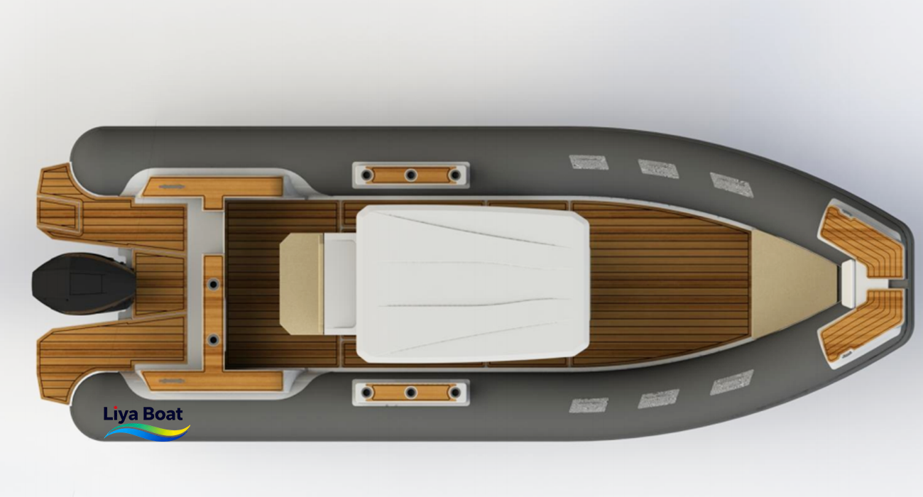 Liya Bateau RlB à grande vitesse avec coque en V de 26 pieds et 8 m de profondeur pour la pêche sportive et la famille | 16 personnes | Certifié CE