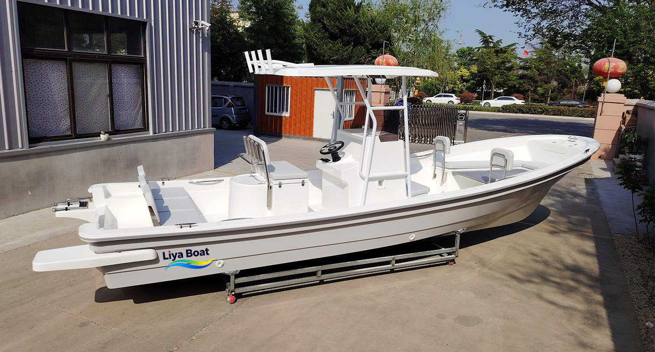 Liya Bateau Panga professionnel de 7,6 m (25 pieds) pour la pêche et les loisirs | Deep-V, 10 personnes