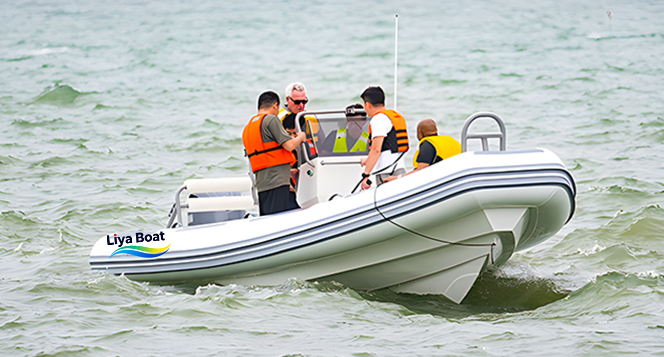 Annexe et bateau de travail Liya en aluminium RIB de 7 m 23 pieds | Double console | 14 personnes