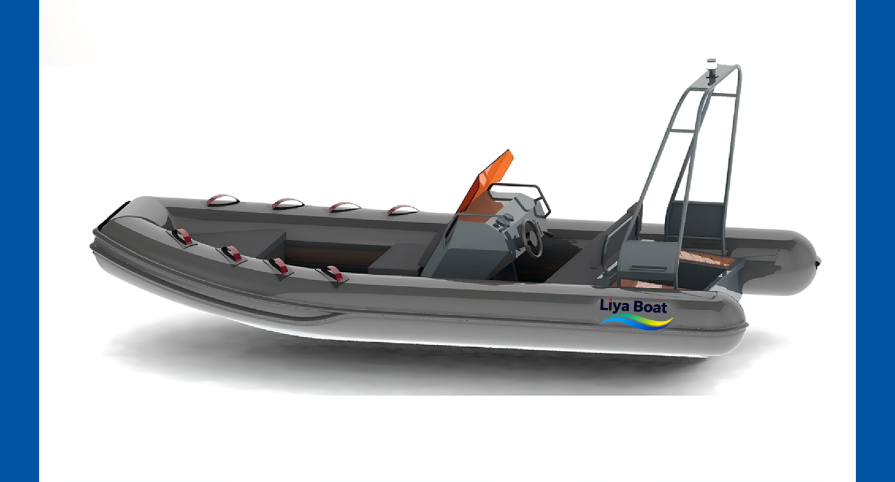 Bateau RIB à console centrale en aluminium Liya de 5,2 m | Certifié CE | 10 personnes | Réservoir de carburant 120L