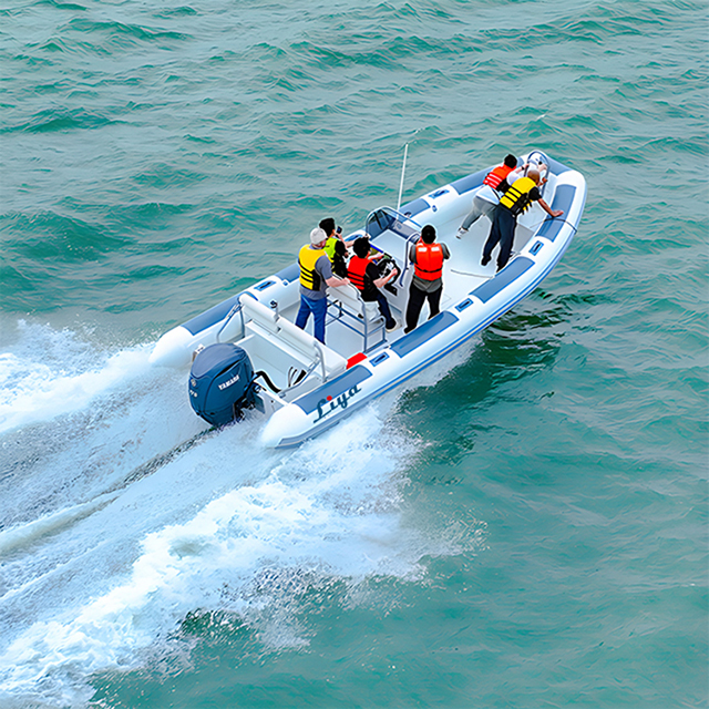 Liya Bateaux RIB gonflables à coque en aluminium de 23 pieds à vendre