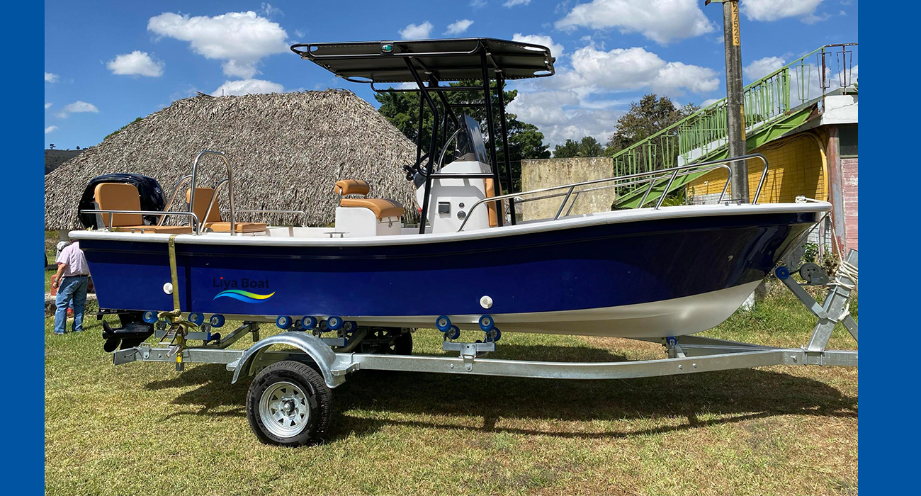 Liya Bateau de pêche Panga à console centrale de 19 pieds | 8 personnes, certifié CE, polyvalent