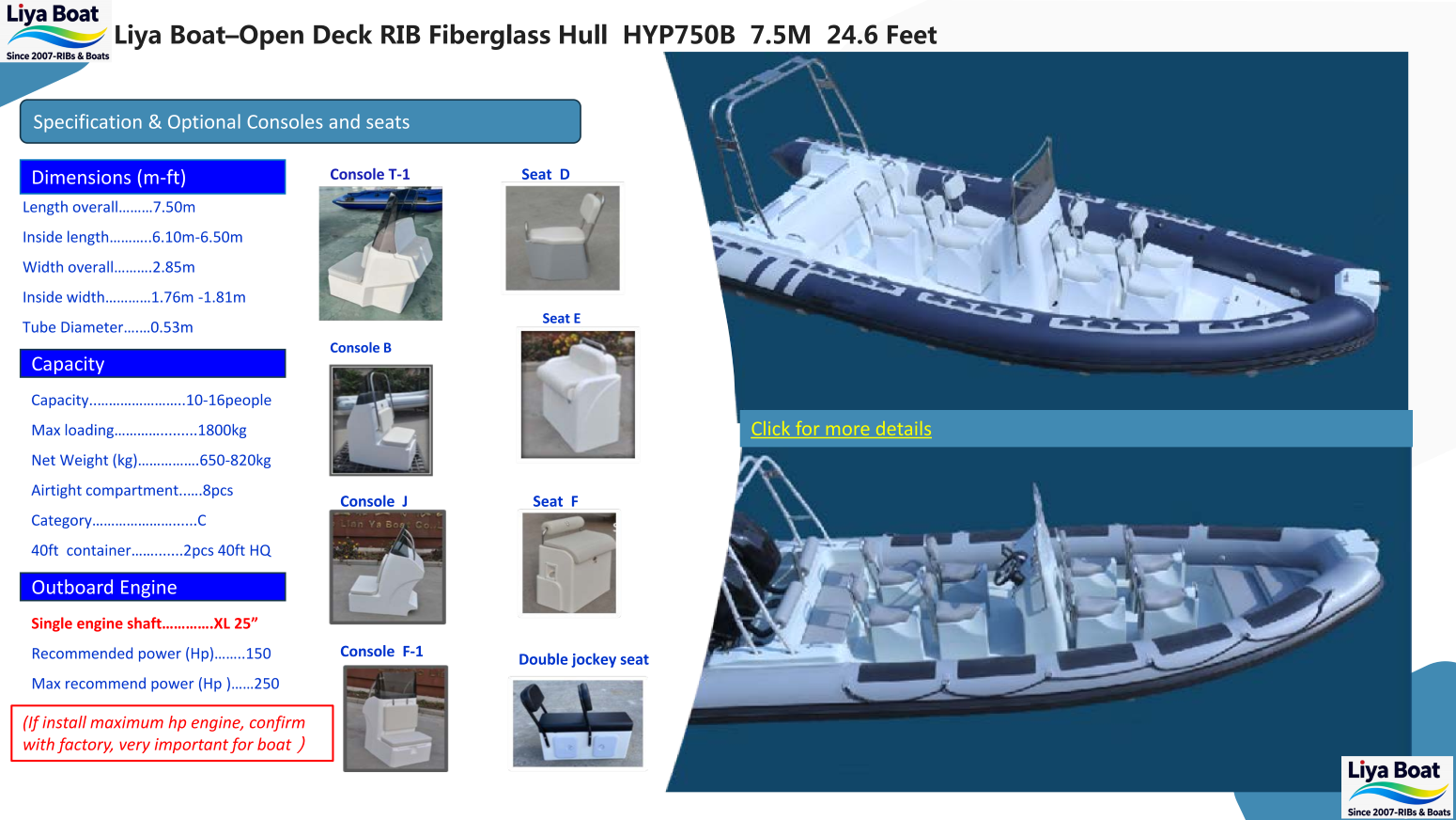 Gros plan du tableau arrière renforcé et du support moteur