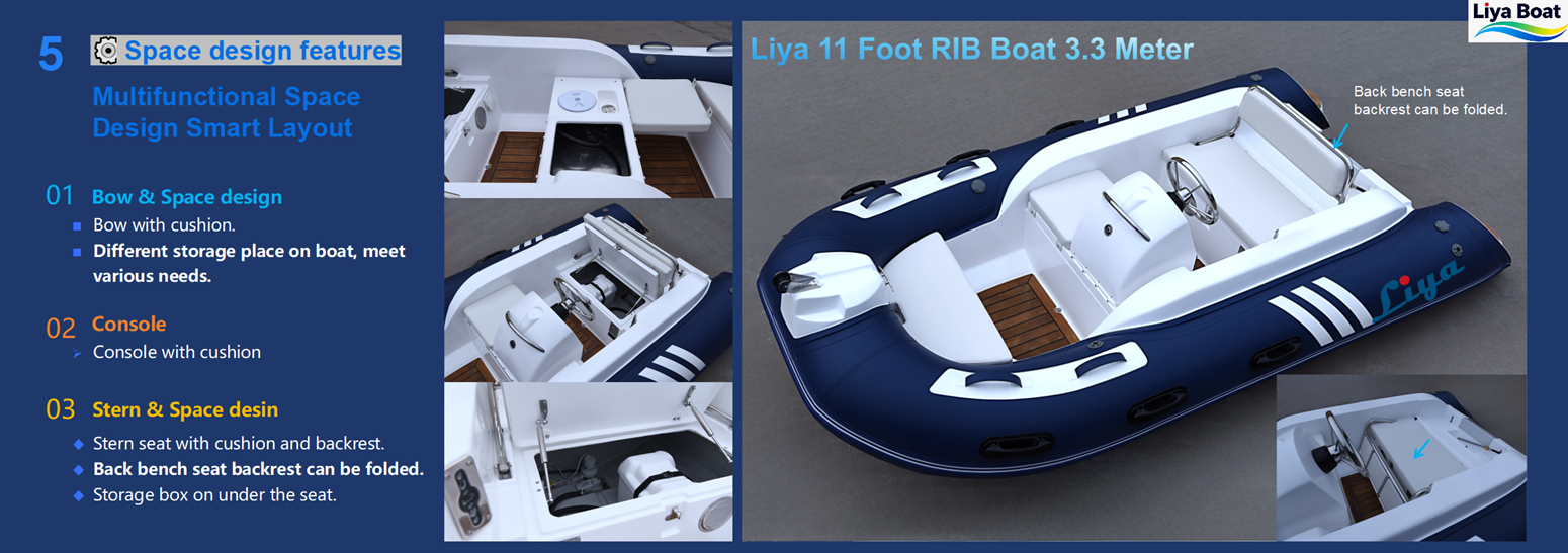 conception de la poupe et de l'espace de la console