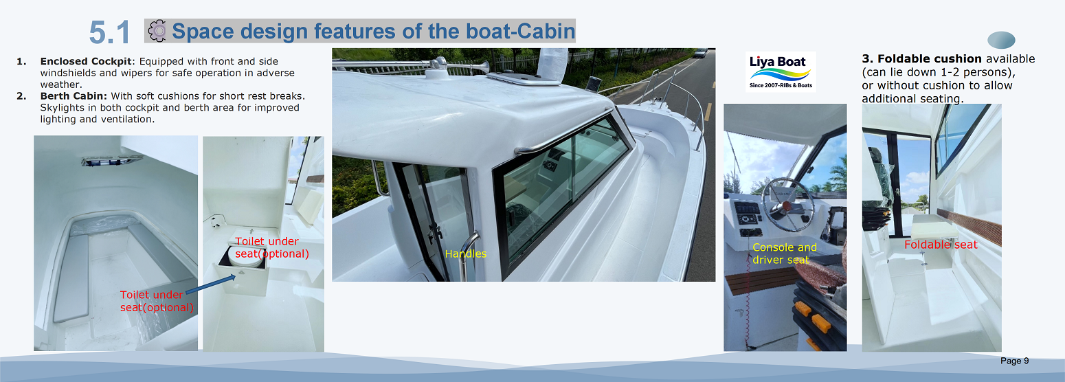 Grande boîte de rangement sur le pont arrière pour le matériel de pêche