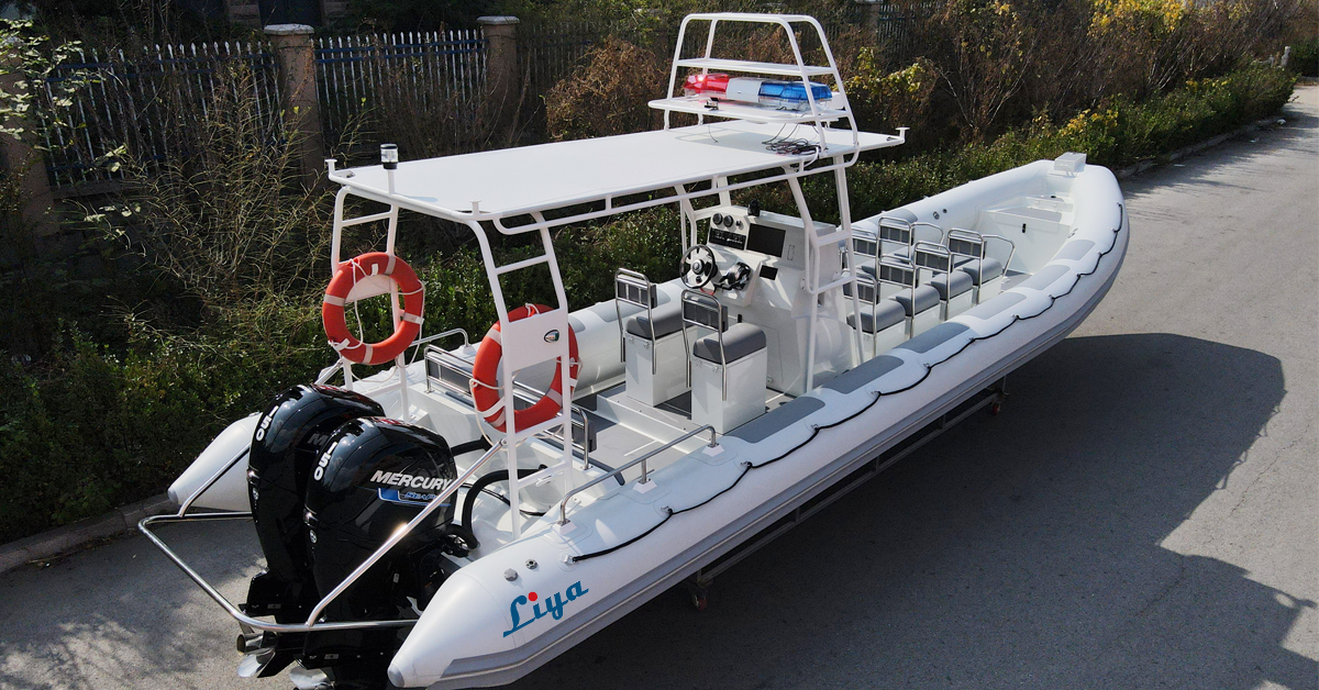 Liya bateau de patrouille en aluminium de 9 à 10 mètres 