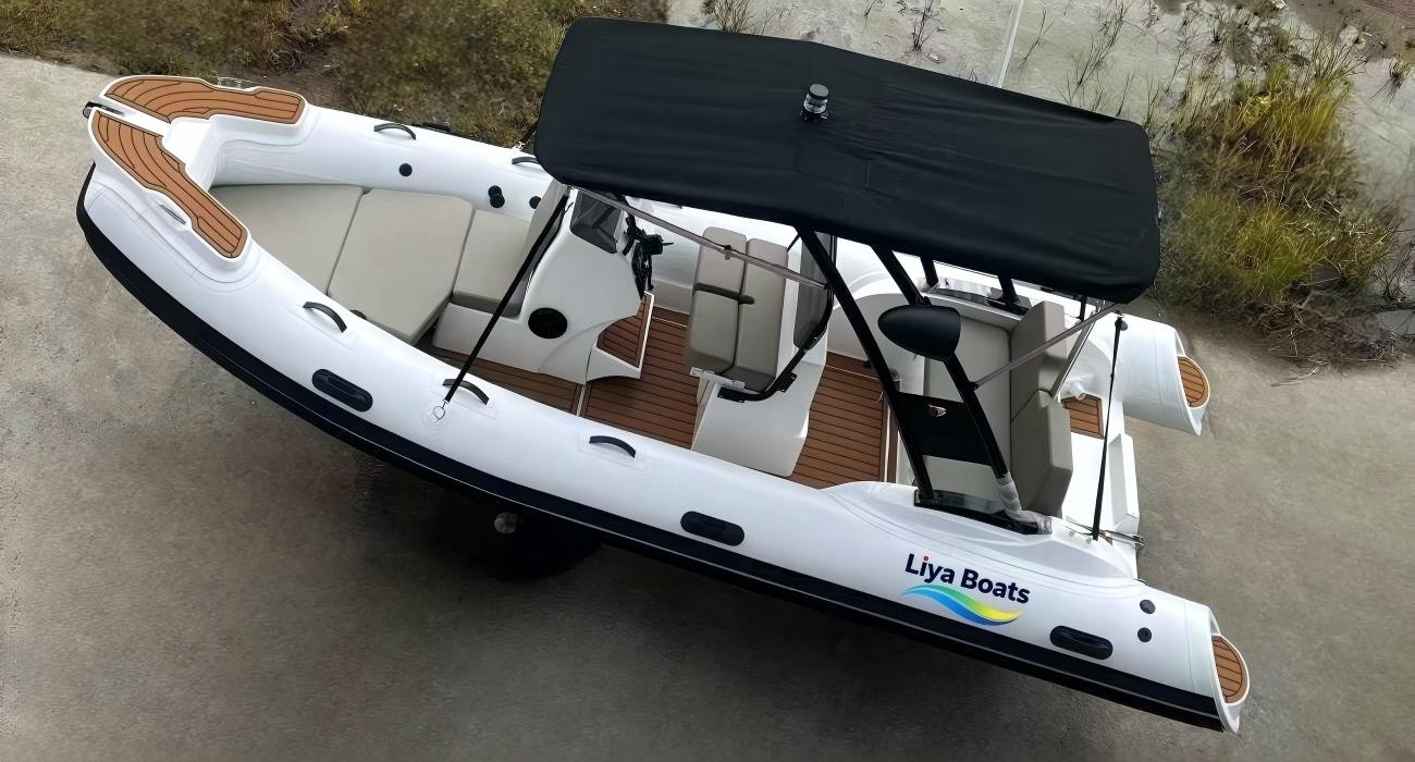 Bateau RlB à console centrale Liya 5,2 m 17 pieds | 10 personnes, réservoir de carburant 150 L, certifié CE