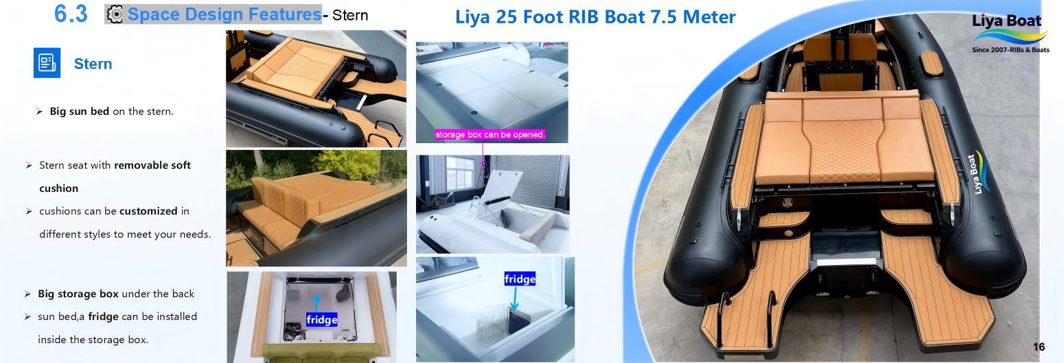 Liya 25 pieds RIB-Nouveau avec transat