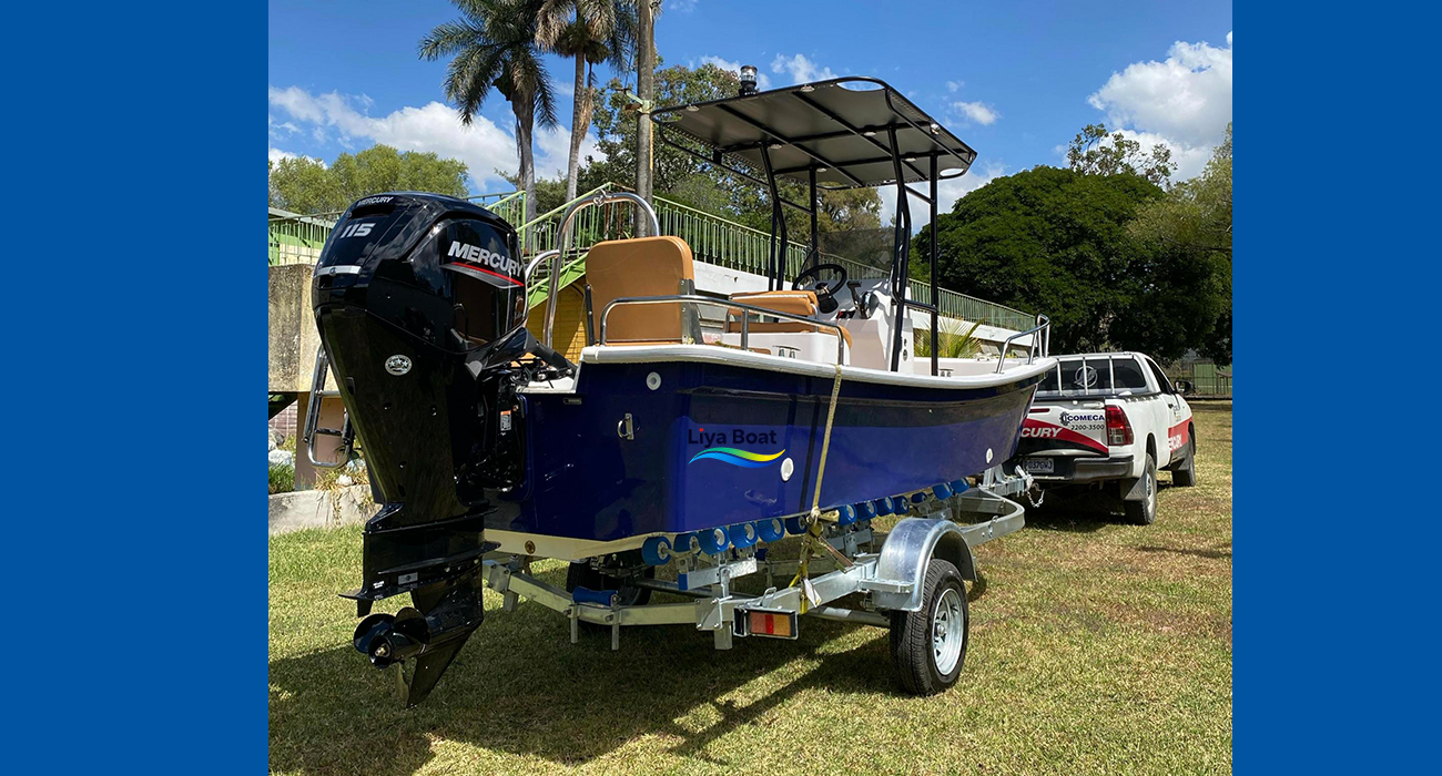 Liya Bateau de pêche Panga à console centrale de 19 pieds | 8 personnes, certifié CE, polyvalent