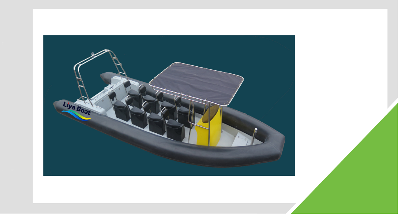 Liya Bateau de patrouille et de travail robuste de 19 à 25 pieds, certifié CE, console personnalisable