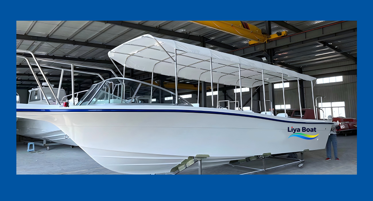 Bateau-taxi touristique et nautique Liya de 30 pieds | Navire en fibre de verre de 20 passagers 