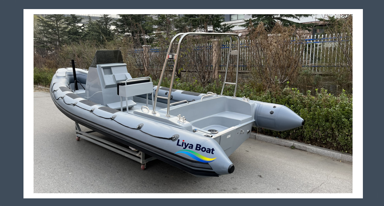 Liya Bateau de patrouille et de travail robuste de 19 à 25 pieds, certifié CE, console personnalisable