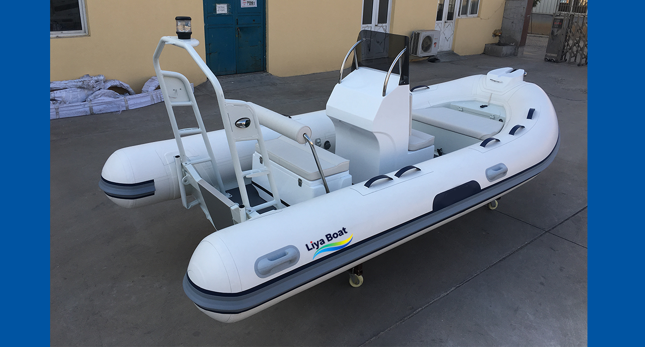 Annexe RIB en aluminium Liya de 4,3 m | Certifié CE pour 7 personnes | Réservoir de carburant 80-100L