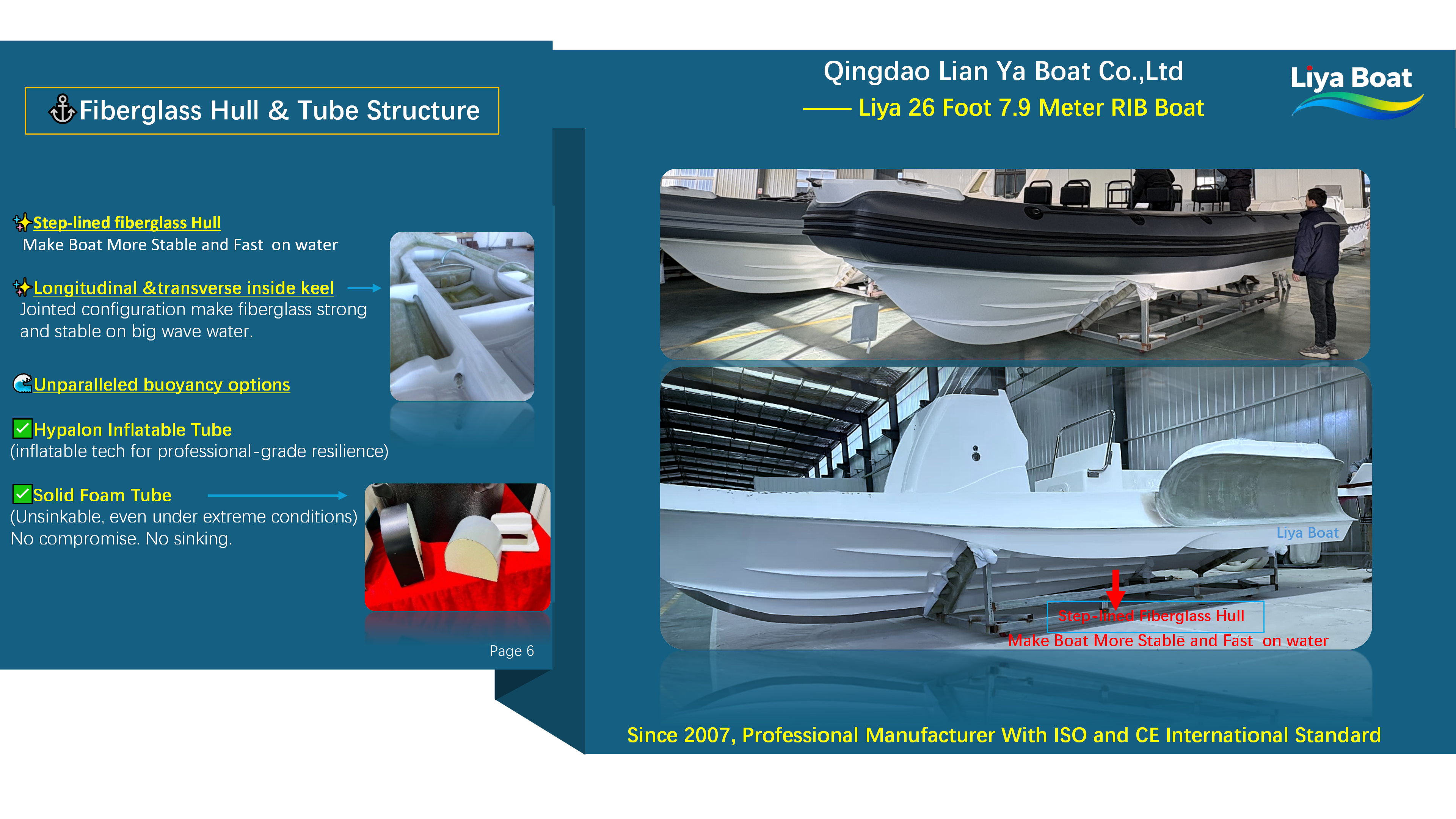 Liya 26 pieds de travail RIB Boat_06