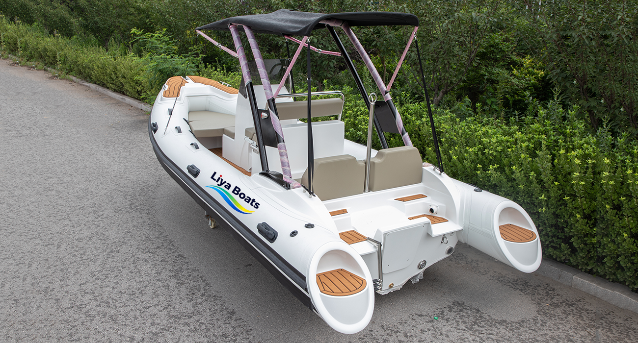 Bateau RlB à console centrale Liya 5,2 m 17 pieds | 10 personnes, réservoir de carburant 150 L, certifié CE