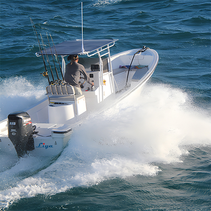 Pêche en fibre de verre/Bateau panga de 25Pieds/7,6M