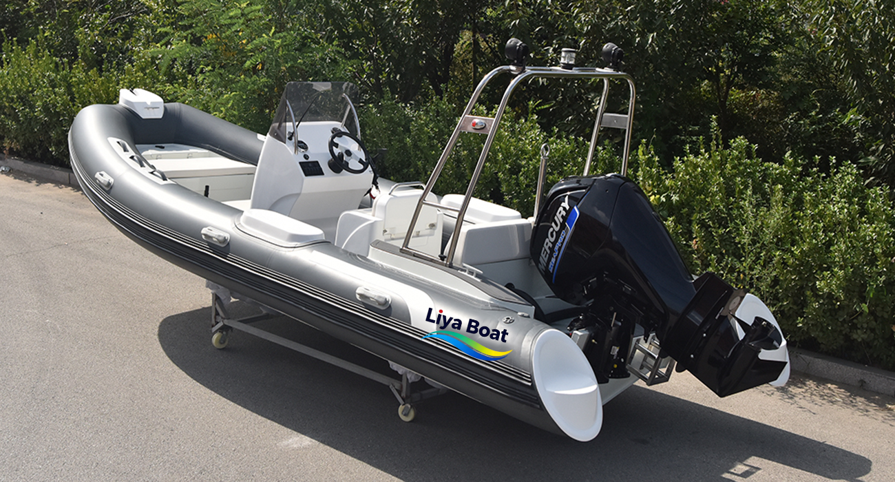 Bateau d'appel d'offres de luxe à coque en aluminium Liya de 19 pieds | Réservoir de carburant 150L | Certifié CE