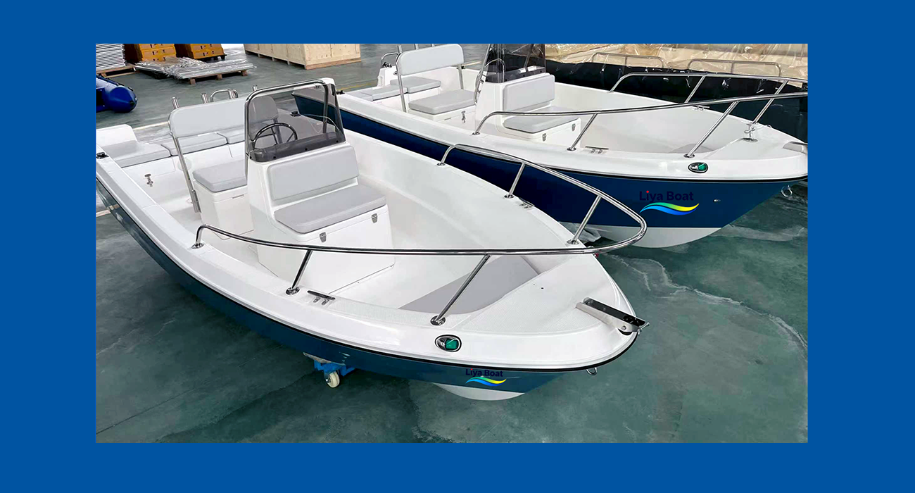 Liya Bateau économique en fibre de verre de 5 m pour 8 personnes pour la pêche et les excursions économiques