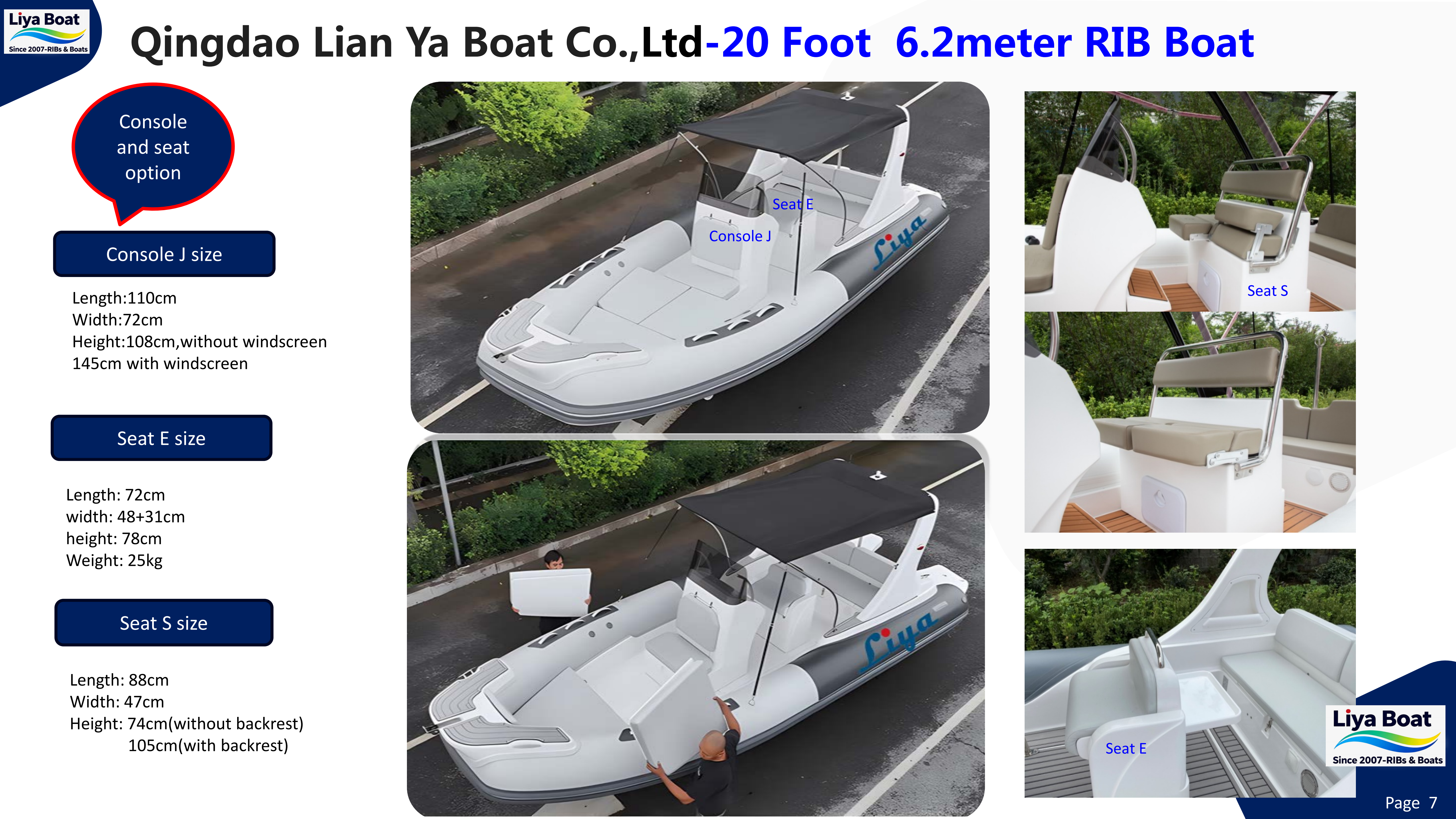 Console centrale personnalisable avec rangement sur RIB de pêche