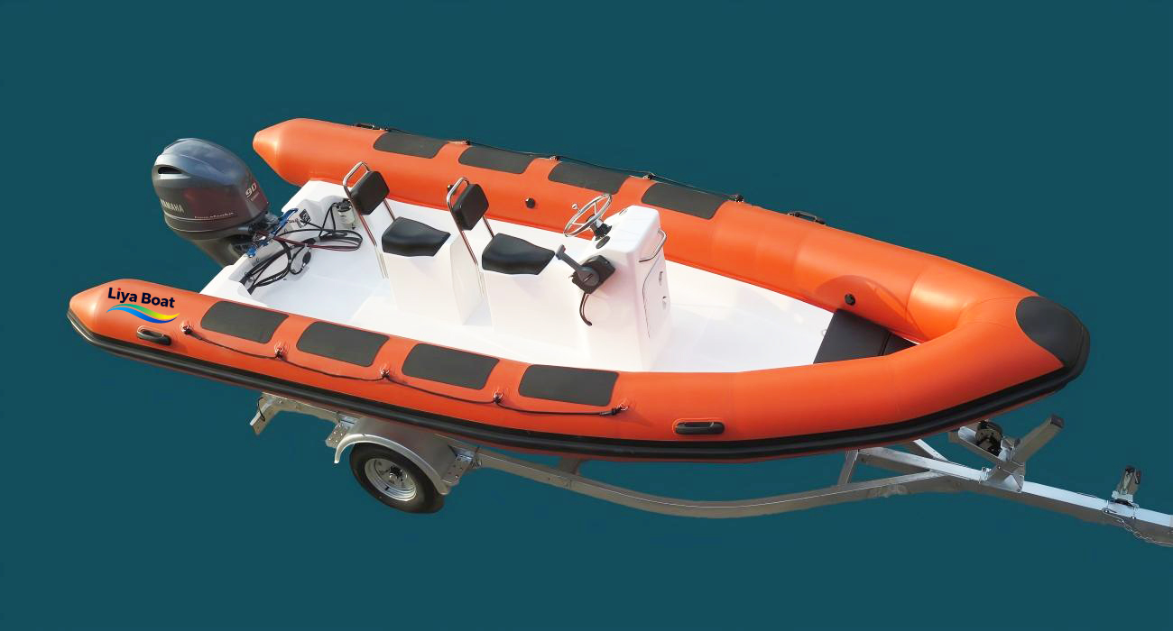 Liya Tornado 5-6,5 m Bateau RIB à pont ouvert pour l'entraînement et l'aventure