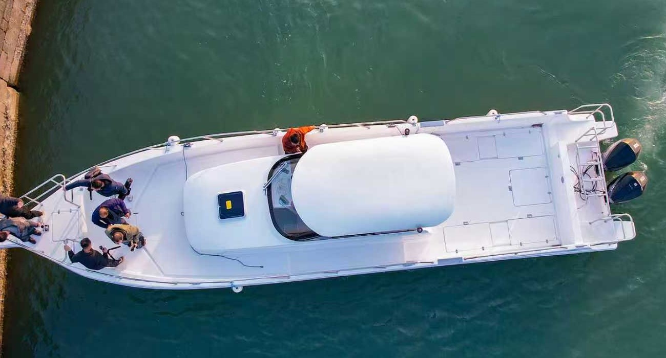 Navire d'excursion de passager de bateau de pêche de cabine de fibre de verre de Liya 45ft