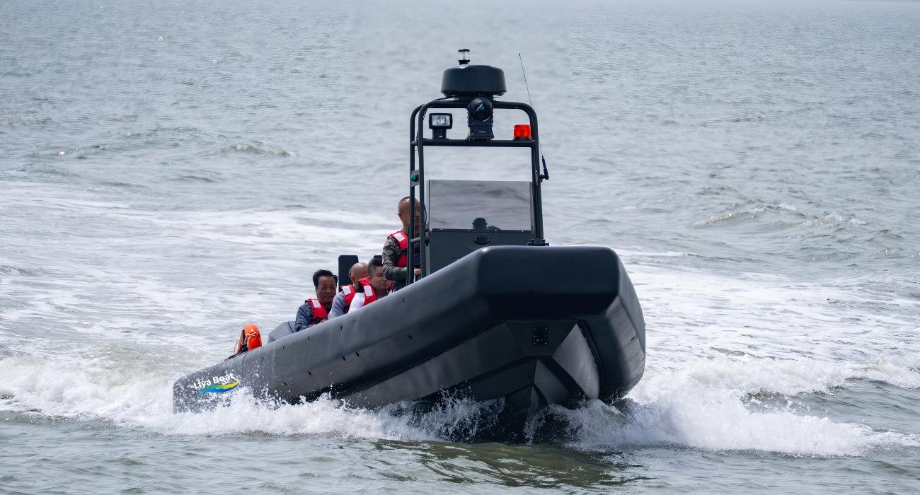 Bateau de patrouille en aluminium de 27 pieds, collier en Polyurée-EVA, coque en V profond