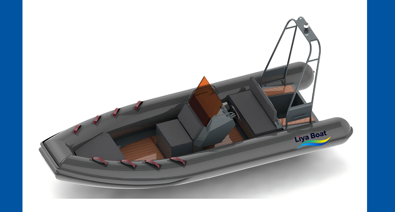 Bateau RIB à console centrale en aluminium Liya de 5,2 m | Certifié CE | 10 personnes | Réservoir de carburant 120L